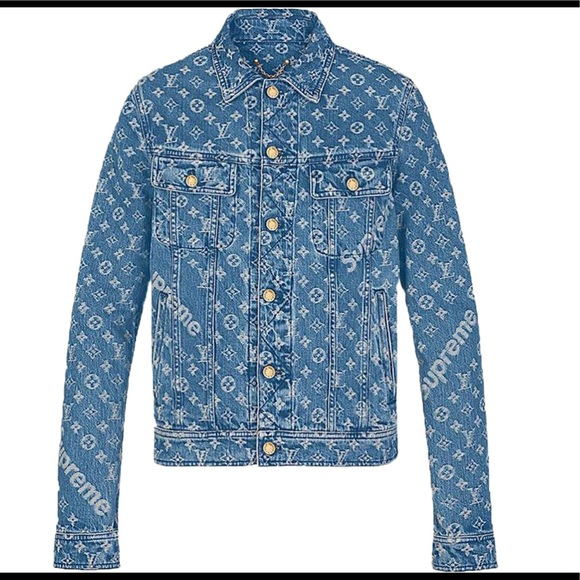 lv and supreme jacket